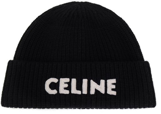 CELINE Topi Beanie Hitam Unisex Sulaman Wool untuk Pasangan. 2A61W535Q-38NO Buy CELINE Topi Beanie Hitam Unisex Sulaman Wool untuk Pasangan. 2A61W535Q-38NO