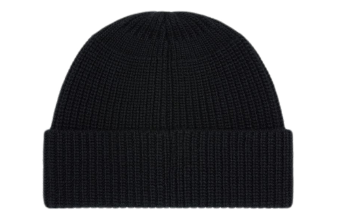 Lookbook CELINE Embroidered Wool Knit Beanie Unisex Black Couples Hat. 2A61W535Q-38NO