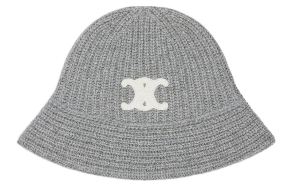 CELINE Fashion Double-C Cashmere Bucket Hat Unisex 2A80T384D09GM