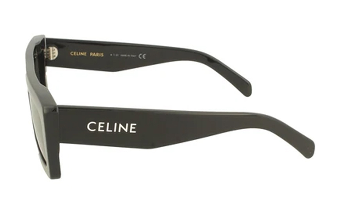 Shop CELINE Cermin Mata Hitam Kasual Gaya Square Fashion CL40214U01A