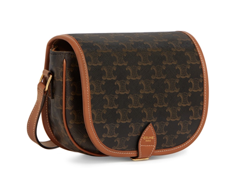 Celine Folco Bag Medium Triomphe Tan