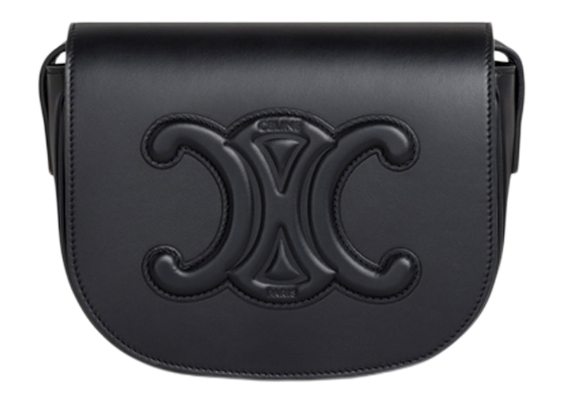 Celine Folco Bag Triomphe Embroidery Black