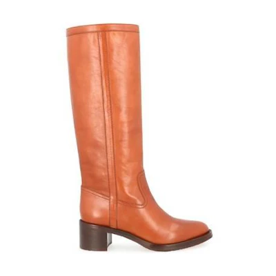 CELINE Folco Boot in Calfskin 'Brown Ankle'