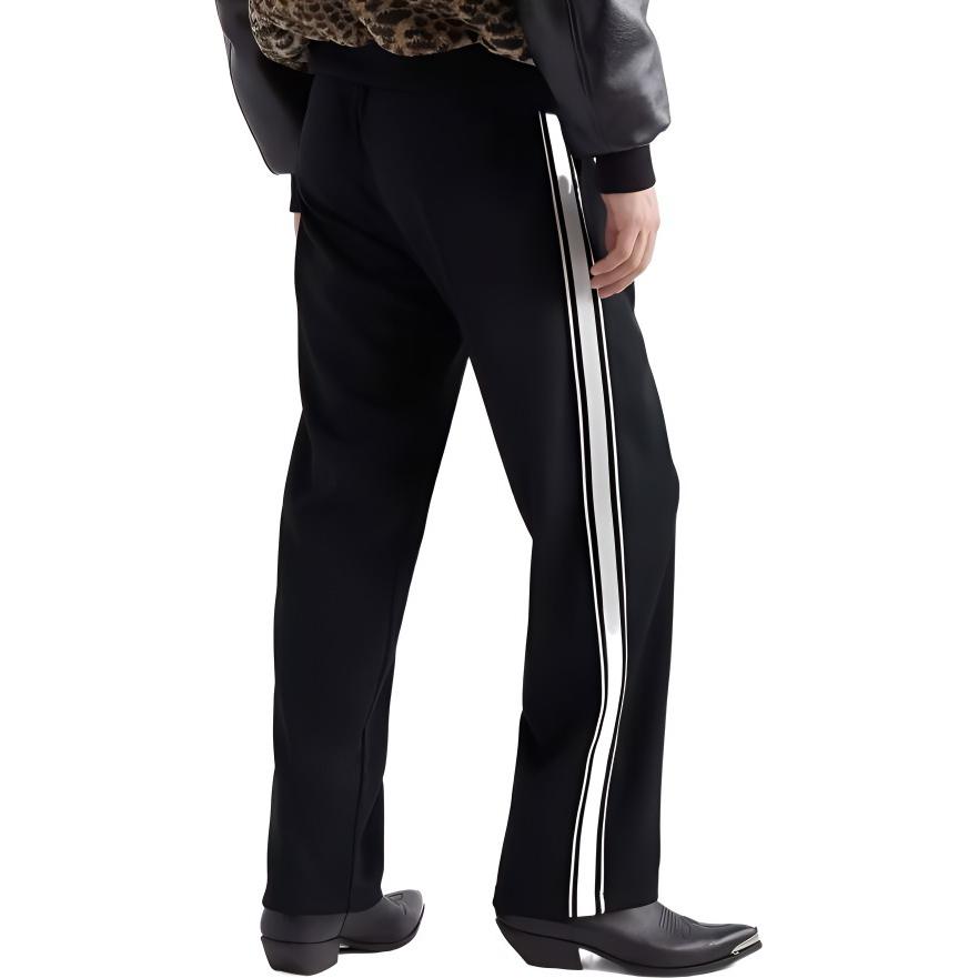 Details for CELINE FW21 Pantalones Jogger Negros Bordados de Punto. 2Z099121O-38AW