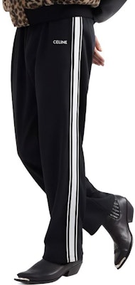 CELINE FW21 Pantalones Jogger Negros Bordados de Punto. 2Z099121O-38AW Sizing CELINE FW21 Pantalones Jogger Negros Bordados de Punto. 2Z099121O-38AW
