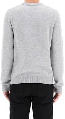 CELINE FW21 Sweter Rajut Abu-Abu dengan Pola Huruf Lengan Panjang. 2A04H849K-08EF Details for CELINE FW21 Sweter Rajut Abu-Abu dengan Pola Huruf Lengan Panjang. 2A04H849K-08EF