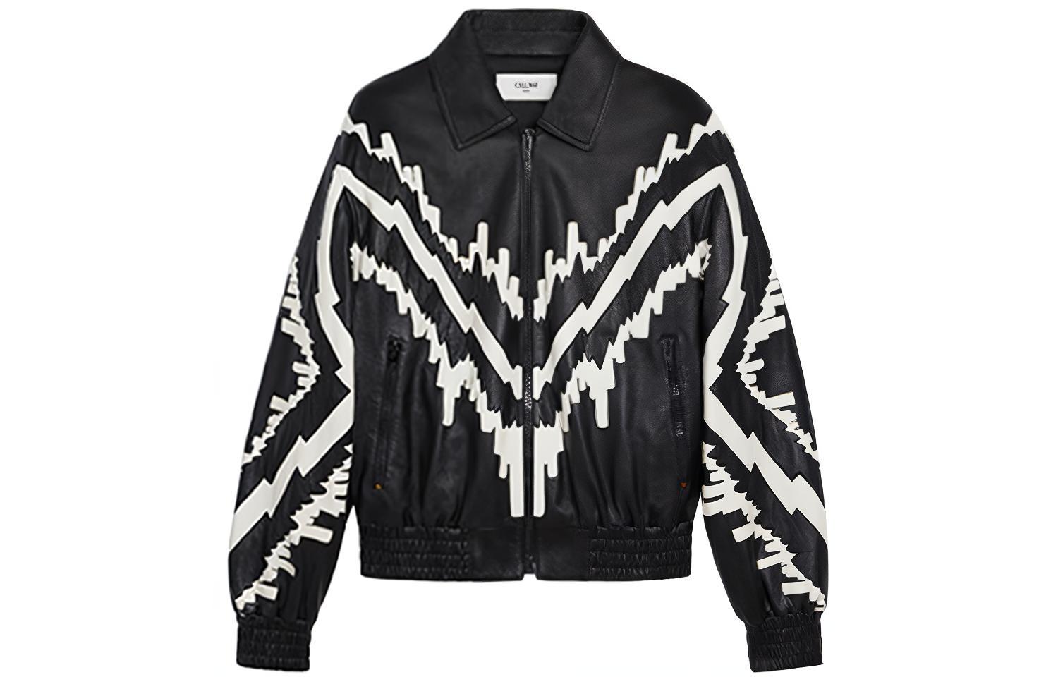 Celine FW21 Slim Fit Lambskin Leather Jacket Black 2E936280D-09BW