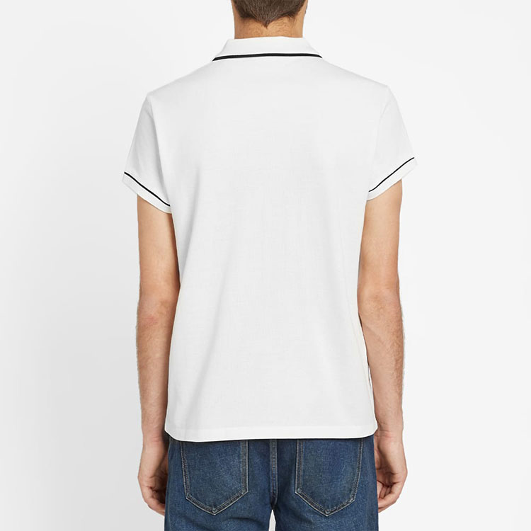 Purchase CELINE FW21 男款白色Triomphe標誌印花短袖棉質POLO衫 2X136043F-010B