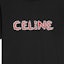 Sizing CELINE FW22 黑色棉质水钻宽松版T恤。 2X49F671Q-38BR