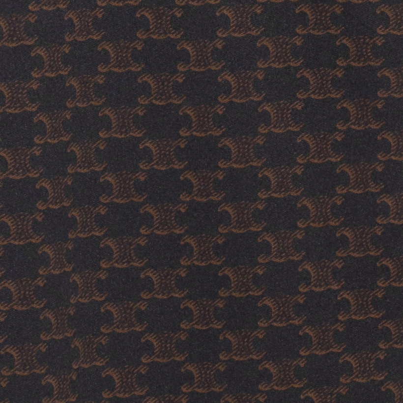 Details for CELINE FW22  Black Full-Print Pattern Zip-Up Jacket 2Y74A366T-39NM