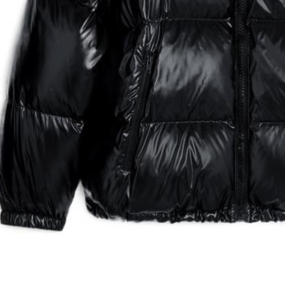 Sizing CELINE FW22 Jaket Puffer Hitam Ringan Zip-Up Quilted Lelaki/Wanita. 2W837595K-38NO