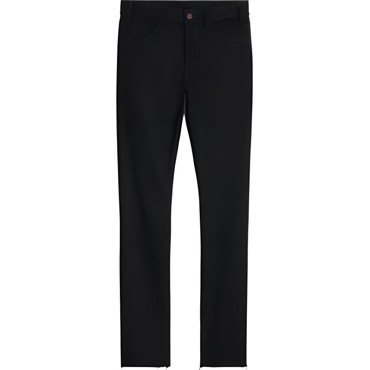 CELINE FW22  Black Straight-Leg Raw Hem Jeans 2N934760D-38NF