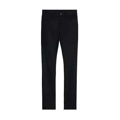 CELINE FW22 Black Straight-Leg Raw Hem Jeans 2N934760D-38NF