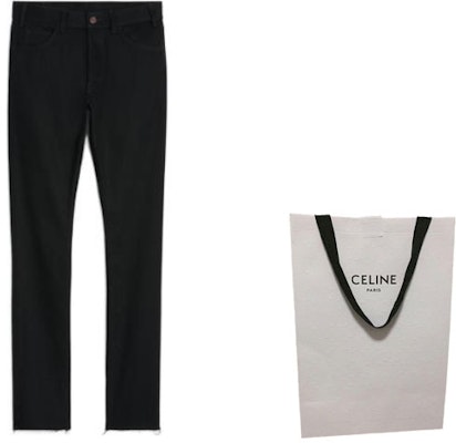 CELINE FW22 Black Straight-Leg Raw Hem Jeans 2N934760D-38NF Lookbook CELINE FW22 Black Straight-Leg Raw Hem Jeans 2N934760D-38NF
