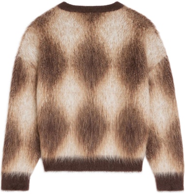 CELINE FW22 Suéter de Polar Marrón con Patrón Diamante Boy Doll. 2AA24606S-19BR Lookbook CELINE FW22 Suéter de Polar Marrón con Patrón Diamante Boy Doll. 2AA24606S-19BR