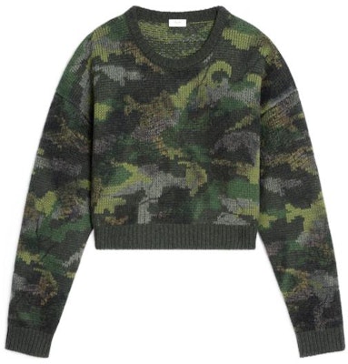 CELINE FW22 Camouflage Knit Sweater Green 2AH54432U-02CQ Buy CELINE FW22 Camouflage Knit Sweater Green 2AH54432U-02CQ