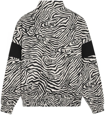 CELINE FW22 Embroidered Reversible Knit Track Jacket Multicolor 2Y880426S-38ZM Lookbook CELINE FW22 Embroidered Reversible Knit Track Jacket Multicolor 2Y880426S-38ZM