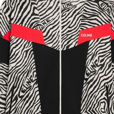 CELINE FW22 Embroidered Reversible Knit Track Jacket Multicolor 2Y880426S-38ZM Sizing CELINE FW22 Embroidered Reversible Knit Track Jacket Multicolor 2Y880426S-38ZM