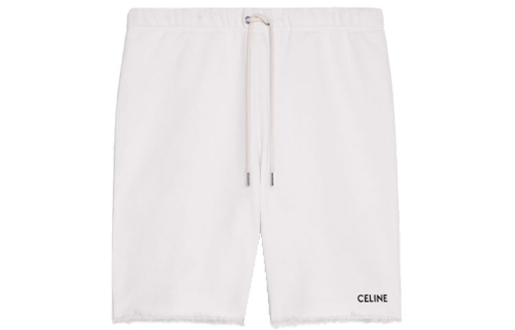 CELINE FW22  Fluorescent White Letter Print Mid-Waist Casual Shorts. 2Z063670Q-01OB 圖 2