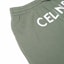 Purchase CELINE FW22 Jogger Hijau Logo Print Fleece Knit dengan Tali Serut. 2Z056670Q-02KF