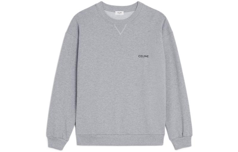 Order Sudadera Gris CELINE FW22 con Estampado de Letras. 2Y959670Q-09GB
