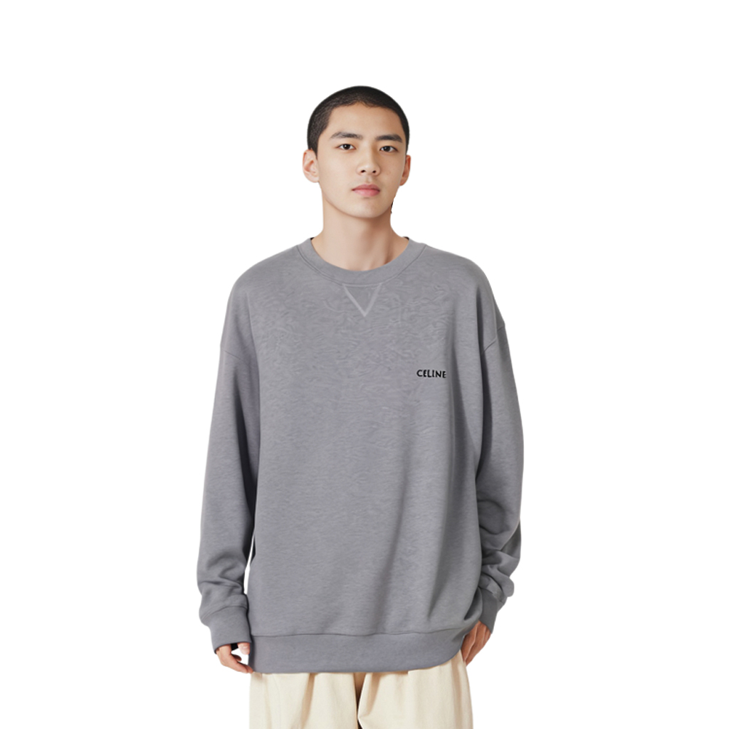 Purchase Sudadera Gris CELINE FW22 con Estampado de Letras. 2Y959670Q-09GB