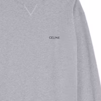 Cheap CELINE FW22 Grey Pullover Sweatshirt with Letter Print. 2Y959670Q-09GB