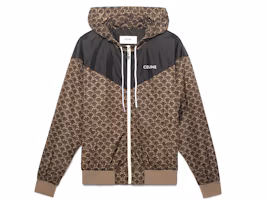 Order CELINE FW22 字母印花拉鍊連帽外套 淺米色. 2W343344N-02BL