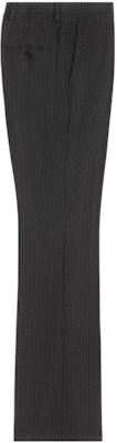 CELINE FW22 Slim Fit Black Flared Casual Pants with Stripes 2P401495R-38CE Lookbook CELINE FW22 Slim Fit Black Flared Casual Pants with Stripes 2P401495R-38CE