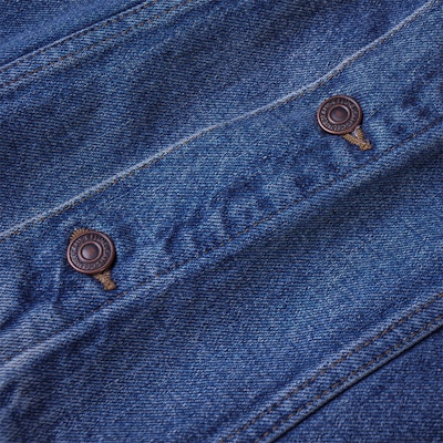 CELINE FW22 Washed Denim Jacket with Logo Print and Hood. 2Q472930F-07UW Details for CELINE FW22 Washed Denim Jacket with Logo Print and Hood. 2Q472930F-07UW