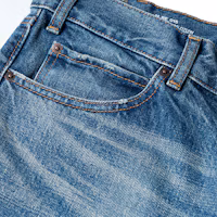 Details for CELINE FW22 水洗直筒休閒中腰藍色牛仔褲 2N574930F-07UW