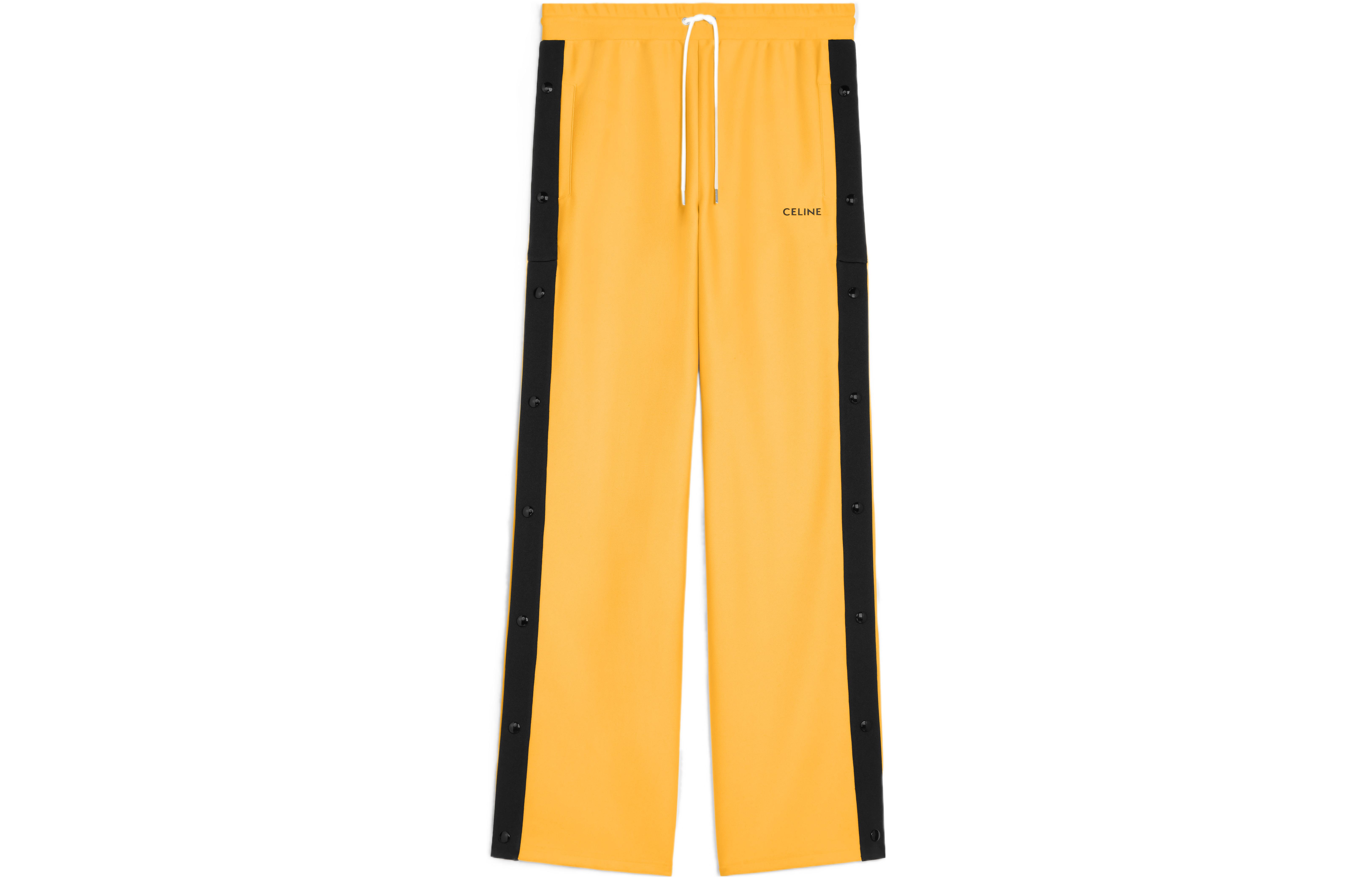 CELINE FW22  Wide-Leg Sweatpants Gold with Solid Striped Pocket. 2Z223121O-11GX 圖 2