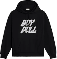 Celine FW22 Black Hoodie with Logo Print and Long Sleeves 2Y976670Q-38AW Celine FW22 Black Hoodie with Logo Print and Long Sleeves 2Y976670Q-38AW