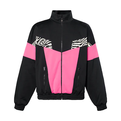 Celine FW22 Black Reversible Knit Zip-Up Track Jacket 2Y880121O-38DZ