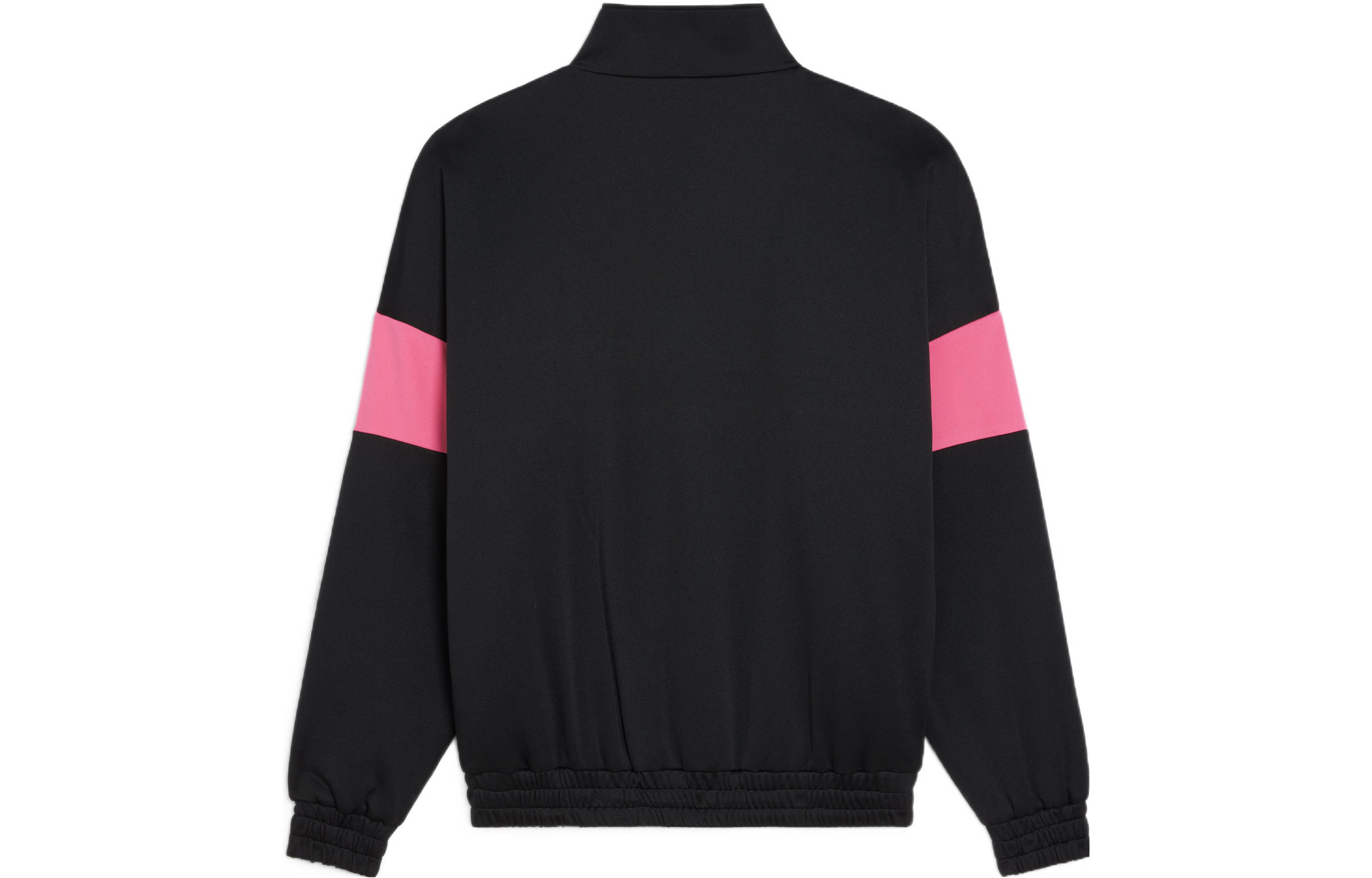 Lookbook Celine FW22 Jaket Track Knit Reversible Hitam dengan Resleting. 2Y880121O-38DZ