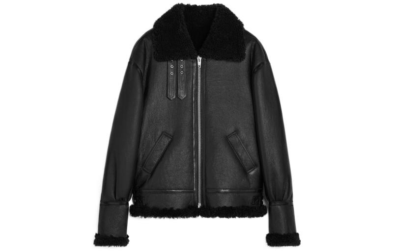 Celine FW22 Black Solid Color Zip Casual Jacket 2E451720G-38UB