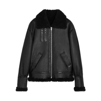 Celine FW22 Black Solid Color Zip Casual Jacket 2E451720G-38UB