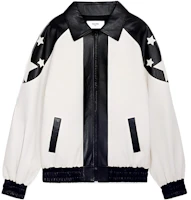 Celine FW22 Colorblock Star Print Zip Jacket White Casual Long Sleeve 2ED47577H-09BW Celine FW22 Colorblock Star Print Zip Jacket White Casual Long Sleeve 2ED47577H-09BW