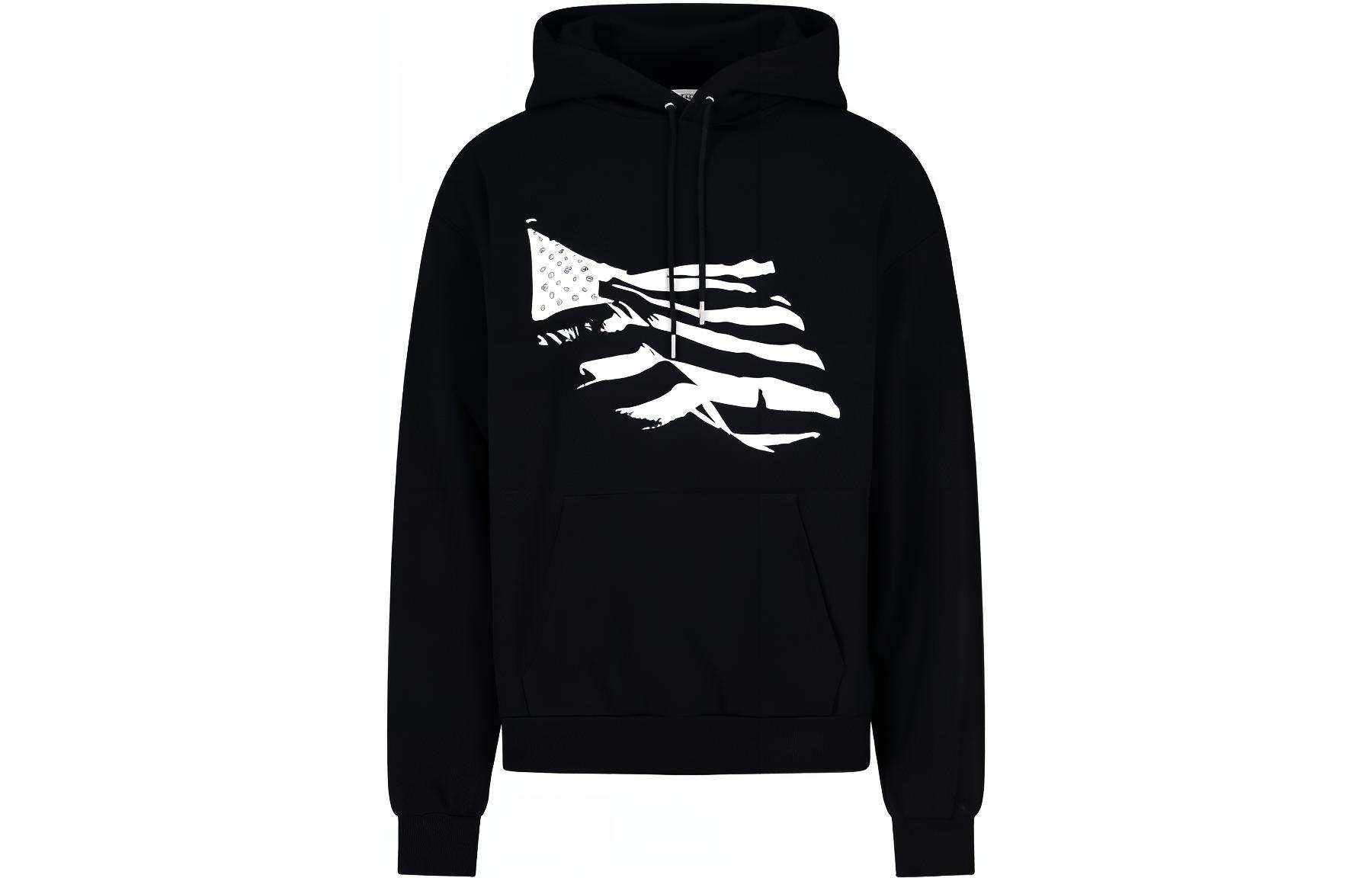 CELINE FW22 Geometric Pattern Hoodie  Black 2Y971670Q-38AW