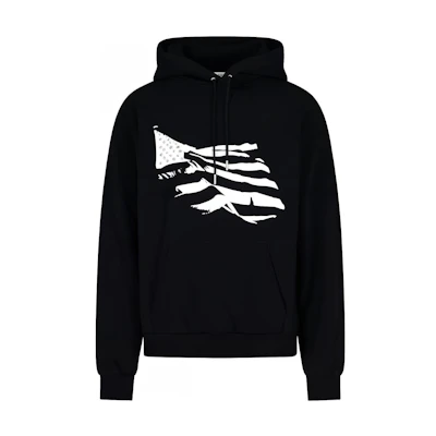 CELINE FW22 Geometric Pattern Hoodie Black 2Y971670Q-38AW