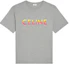 Buy CELINE FW22 Baju T-Shirt Logo Gradient Lelaki Grey Loose Fit 2X10B671Q-09ME