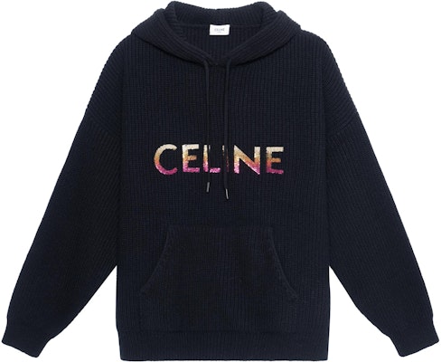 CELINE FW22 Gradient Logo Pullover Sweatshirt Black . 2A10X666Q-38NO Buy CELINE FW22 Gradient Logo Pullover Sweatshirt Black . 2A10X666Q-38NO