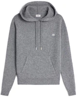 Celine FW22 Grey Hoodie with Logo Patch and Solid Color Design 2AC87048T-09OW Celine FW22 Grey Hoodie with Logo Patch and Solid Color Design 2AC87048T-09OW