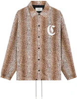 Celine FW22 Leopard Print Coach Jacket Brown 2W864136U-19LE Celine FW22 Leopard Print Coach Jacket Brown 2W864136U-19LE