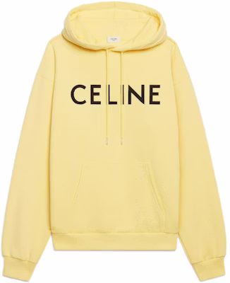 Celine FW22 限量款標誌印花棉質抽繩帽T 男女款 黃色/黑色 2Y369670Q-11LK Buy Celine FW22 限量款標誌印花棉質抽繩帽T 男女款 黃色/黑色 2Y369670Q-11LK