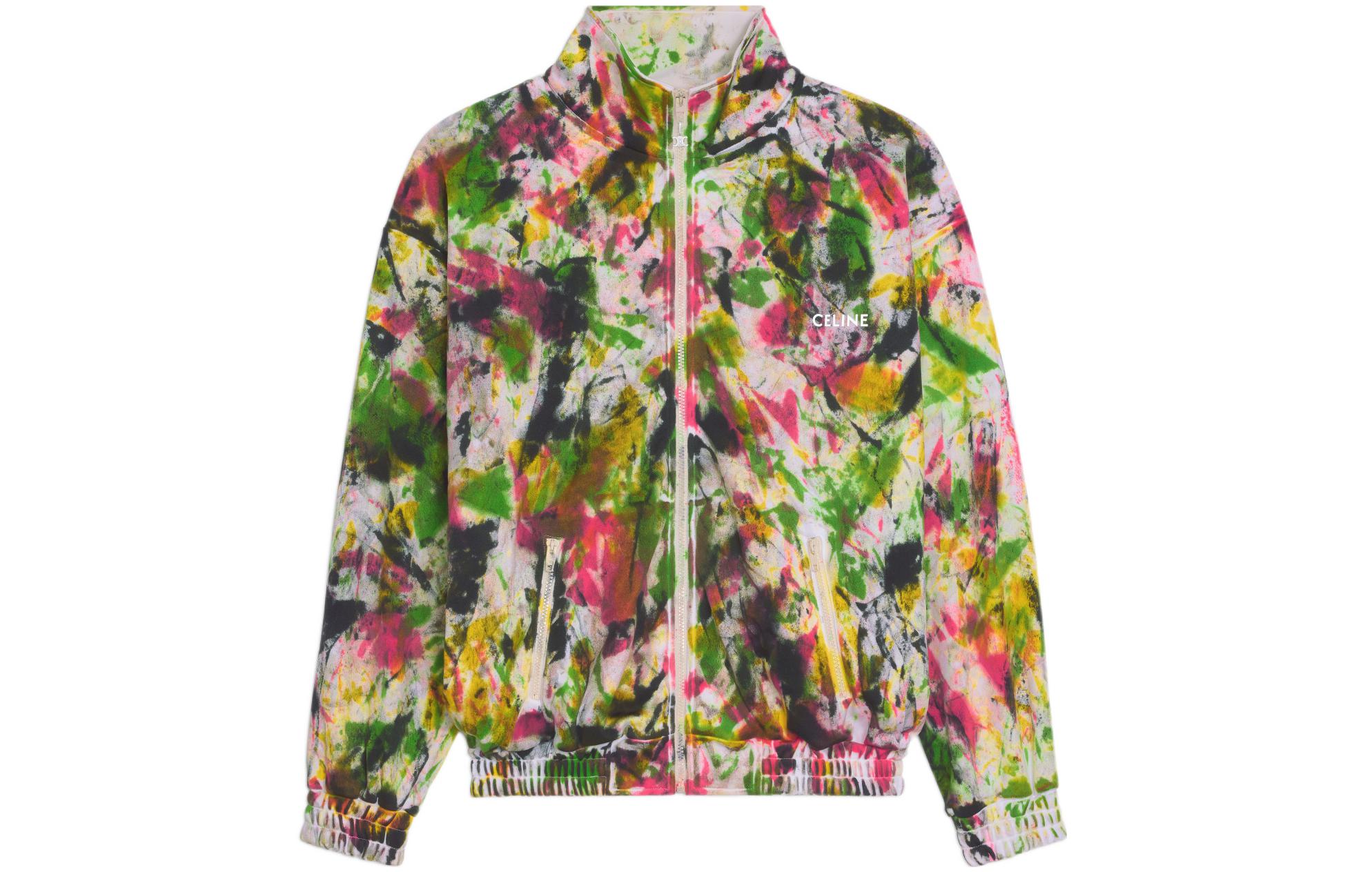 Celine FW22 Reversible Knit Track Jacket Color Block 2Y671383Q-14ML