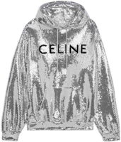 Celine FW22 Sequin Hoodie Crewneck Long Sleeve Sweatshirt Silver () 2Y975670Q-36AG Celine FW22 Sequin Hoodie Crewneck Long Sleeve Sweatshirt Silver () 2Y975670Q-36AG