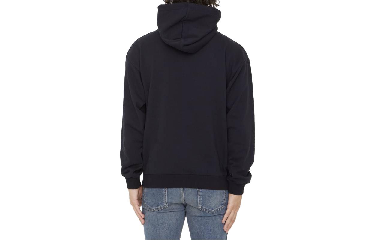 Purchase CELINE FW23 黑色字母Logo印花連帽衫 帶抽繩設計 2Y03E670Q-38XC