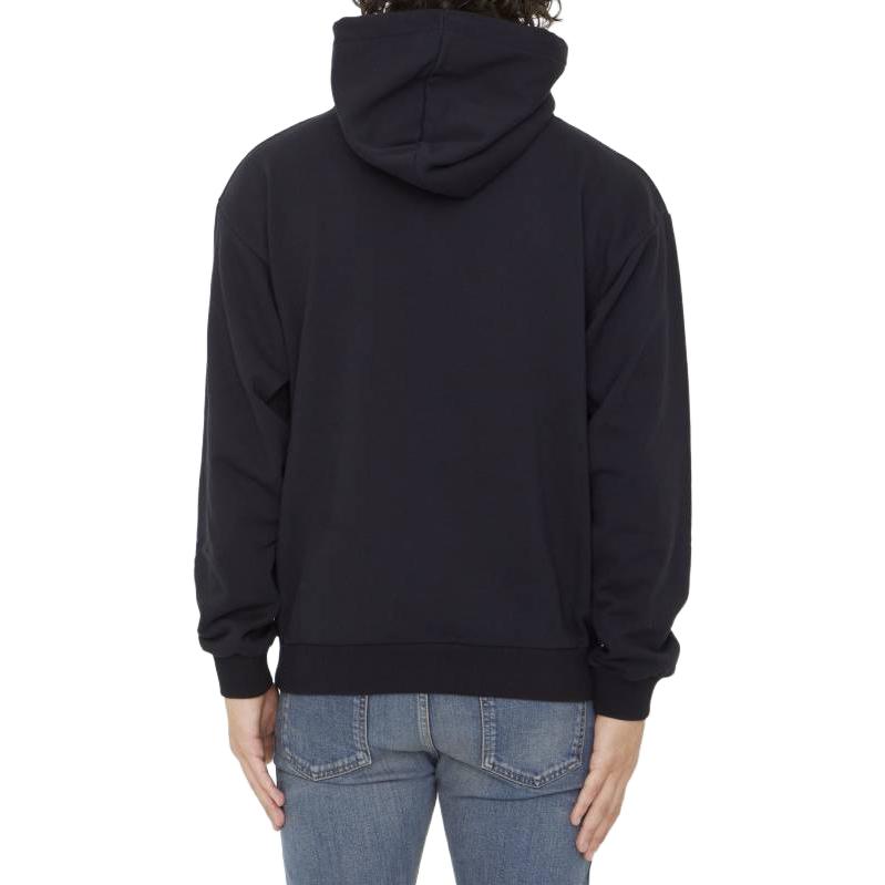 Cheap CELINE FW23 黑色字母Logo印花連帽衫 帶抽繩設計 2Y03E670Q-38XC