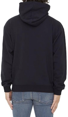 CELINE FW23 黑色字母Logo印花連帽衫 帶抽繩設計 2Y03E670Q-38XC Cheap CELINE FW23 黑色字母Logo印花連帽衫 帶抽繩設計 2Y03E670Q-38XC